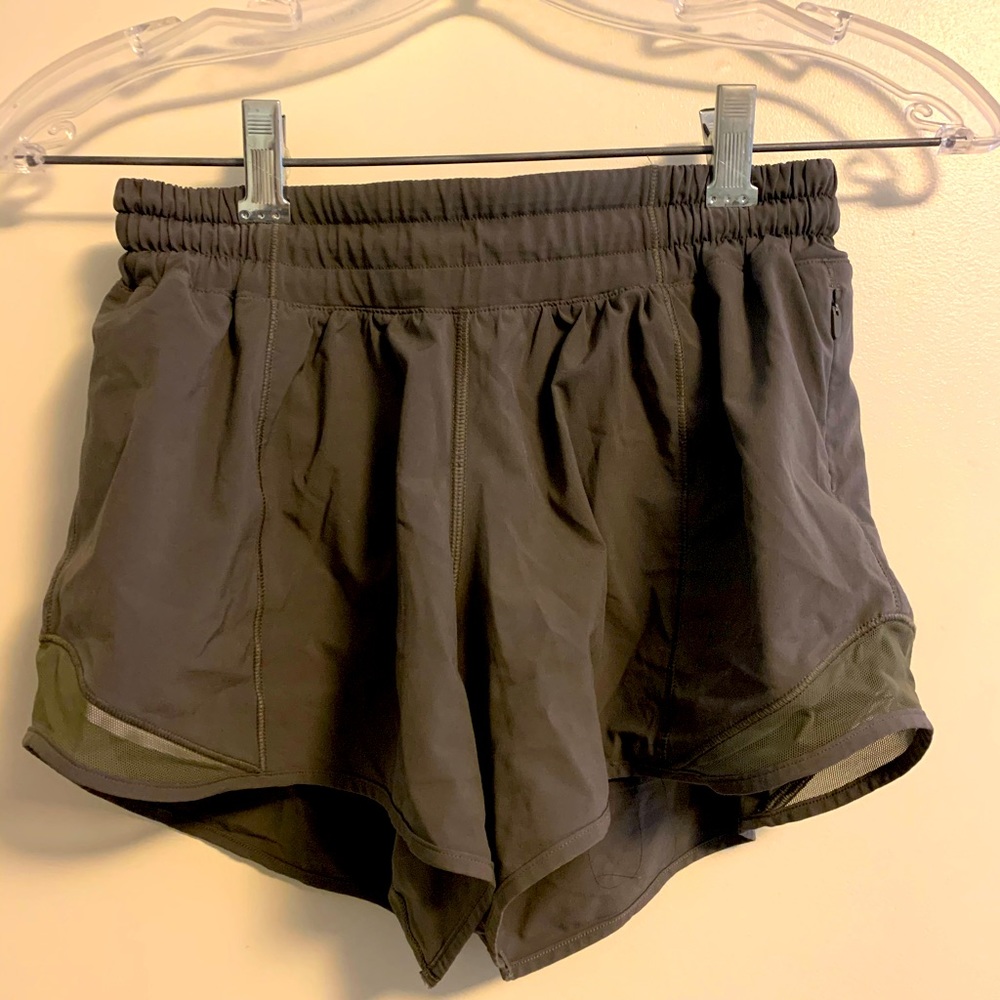 Lululemon Hotty Hot Short in Olive Green